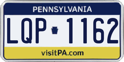 PA license plate LQP1162