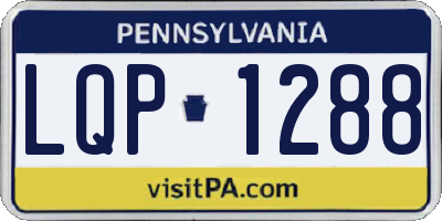 PA license plate LQP1288