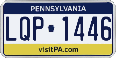 PA license plate LQP1446