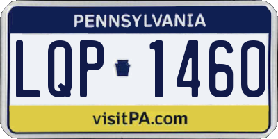 PA license plate LQP1460