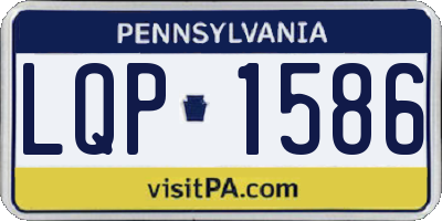 PA license plate LQP1586