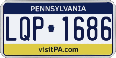 PA license plate LQP1686