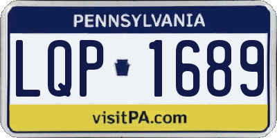 PA license plate LQP1689