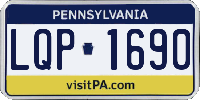 PA license plate LQP1690