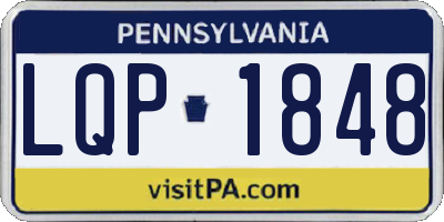 PA license plate LQP1848