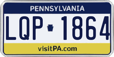 PA license plate LQP1864