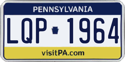 PA license plate LQP1964
