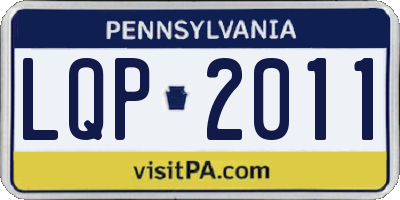 PA license plate LQP2011
