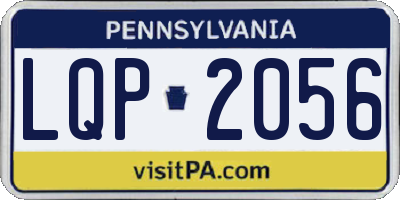 PA license plate LQP2056