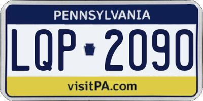 PA license plate LQP2090