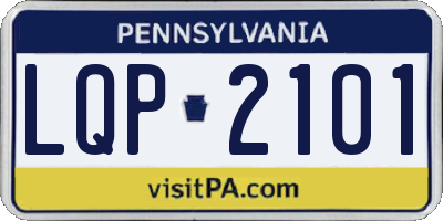 PA license plate LQP2101