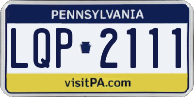 PA license plate LQP2111