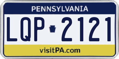 PA license plate LQP2121