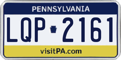 PA license plate LQP2161