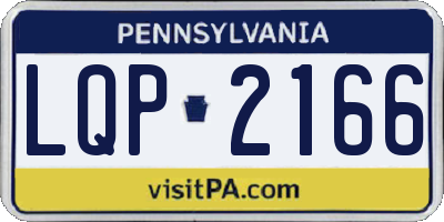 PA license plate LQP2166