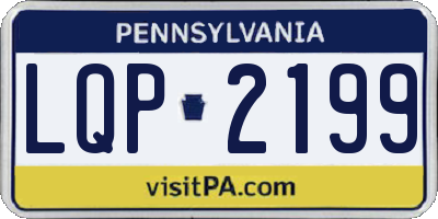 PA license plate LQP2199