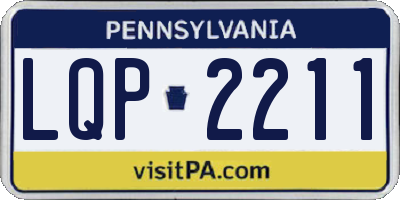 PA license plate LQP2211