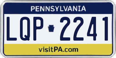 PA license plate LQP2241
