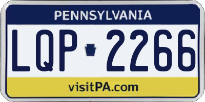 PA license plate LQP2266