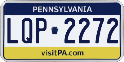 PA license plate LQP2272