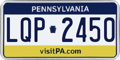 PA license plate LQP2450