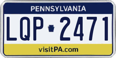 PA license plate LQP2471