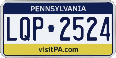 PA license plate LQP2524