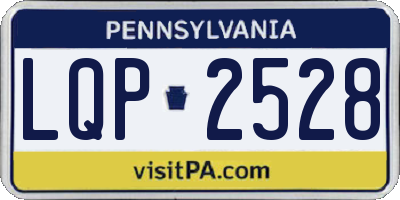 PA license plate LQP2528