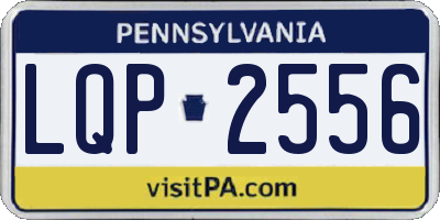 PA license plate LQP2556