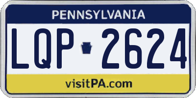 PA license plate LQP2624