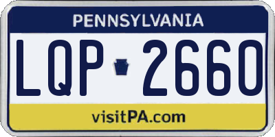 PA license plate LQP2660
