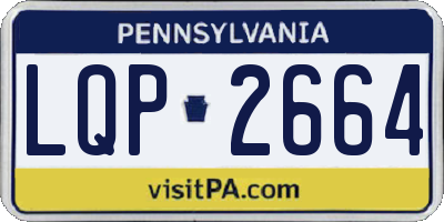 PA license plate LQP2664
