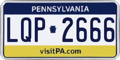 PA license plate LQP2666