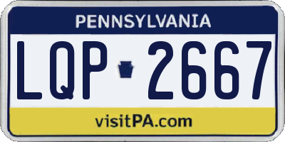 PA license plate LQP2667