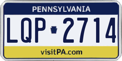 PA license plate LQP2714