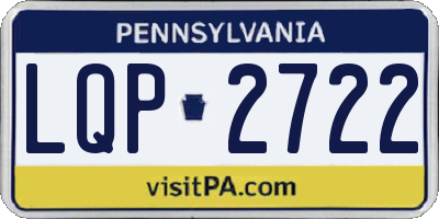 PA license plate LQP2722
