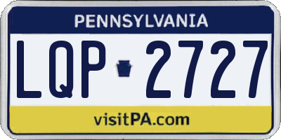 PA license plate LQP2727