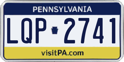 PA license plate LQP2741