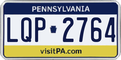 PA license plate LQP2764