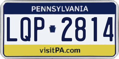 PA license plate LQP2814