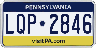 PA license plate LQP2846