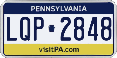 PA license plate LQP2848