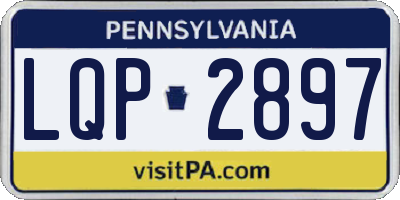 PA license plate LQP2897