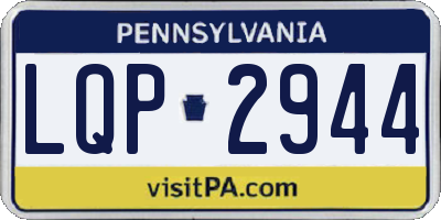 PA license plate LQP2944