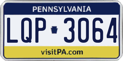 PA license plate LQP3064