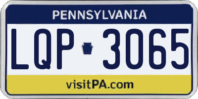 PA license plate LQP3065