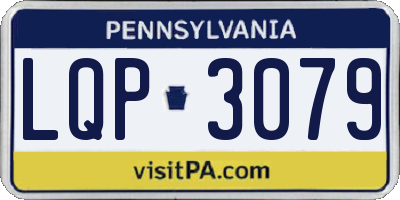 PA license plate LQP3079
