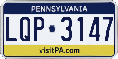 PA license plate LQP3147