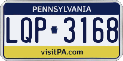PA license plate LQP3168