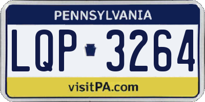 PA license plate LQP3264